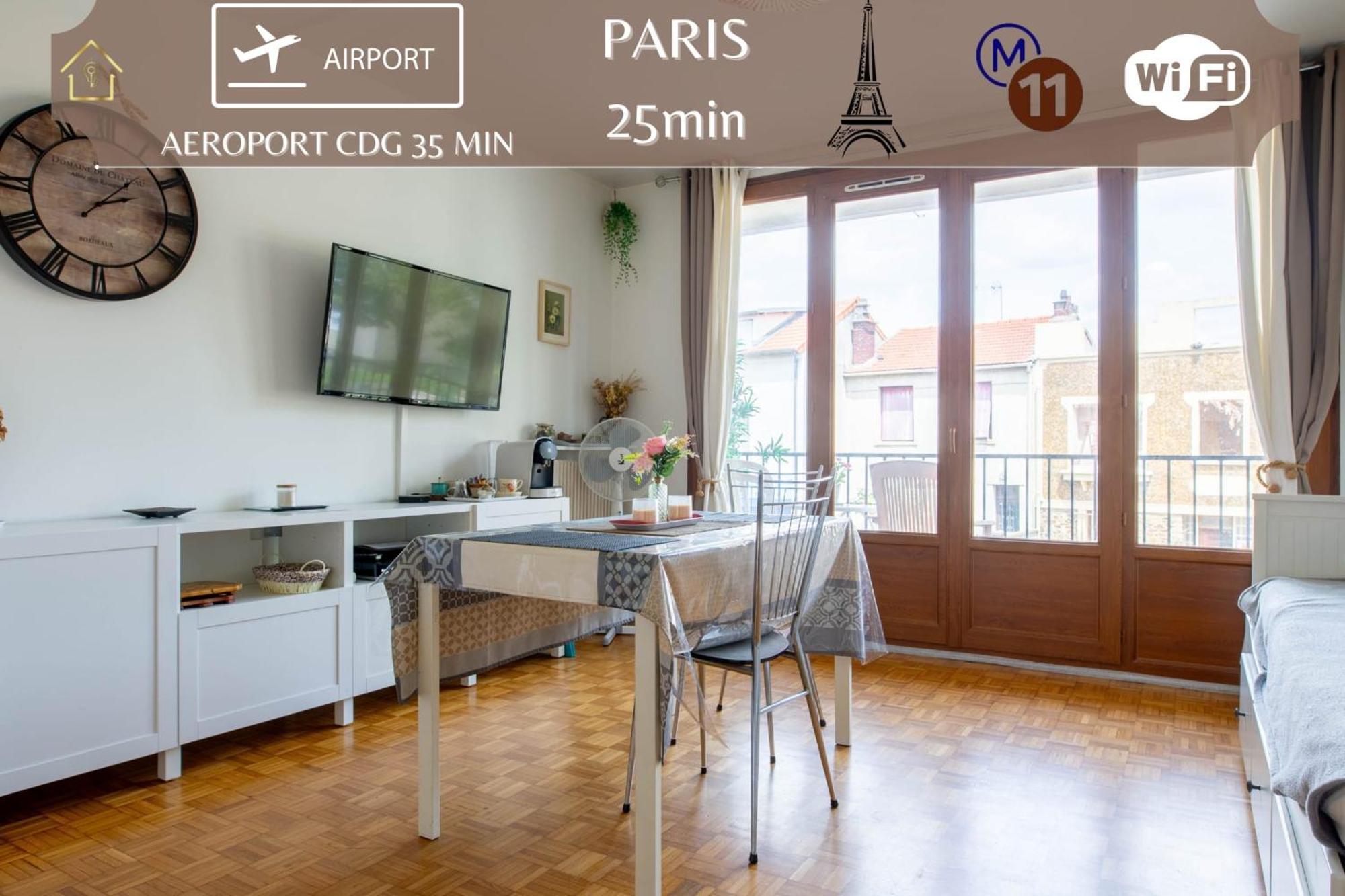 Appart Hotel - Le Nid - 25Min Paris Romainville Exterior foto