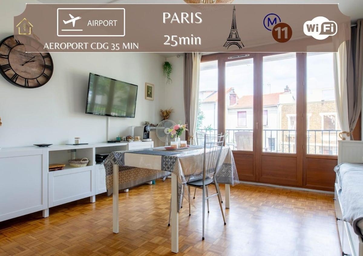 Appart Hotel - Le Nid - 25Min Paris Romainville Exterior foto